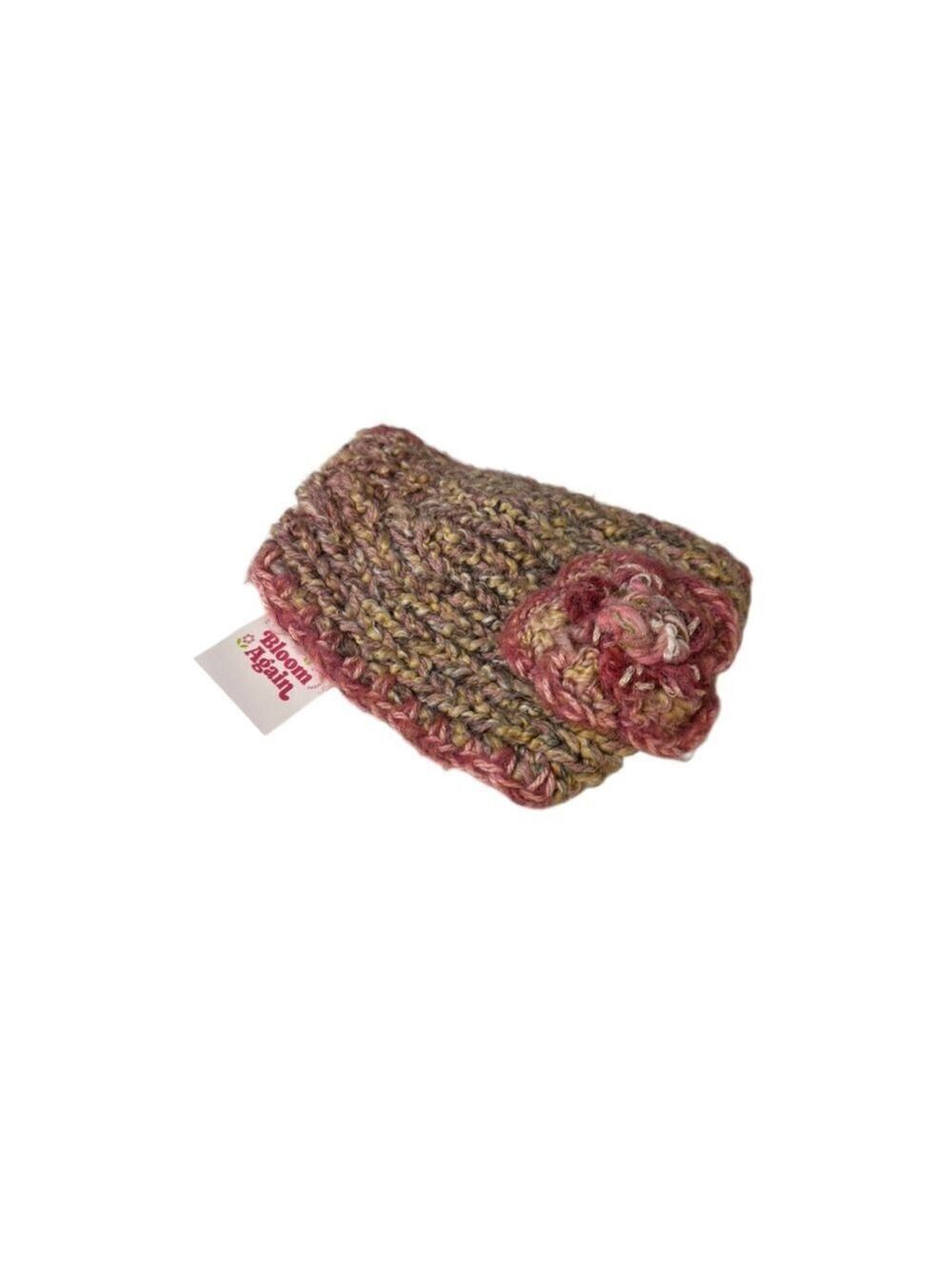 Women's Unbranded Knit Headband One Size Pink Brown